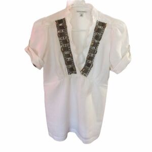 White Linen Top